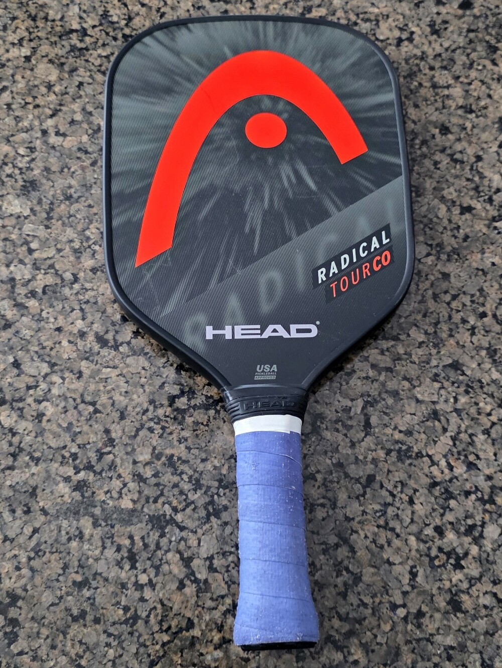 HEAD Radical Tour CO Pickleball Paddle Blue Black USAPA Approved 4 1/8 - 1 adult